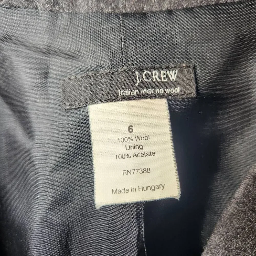 J. Crew Italian Merino Wool Blazer